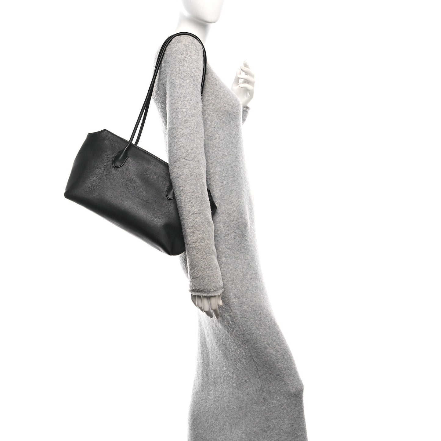Grained Calfskin Terrasse Bag Black