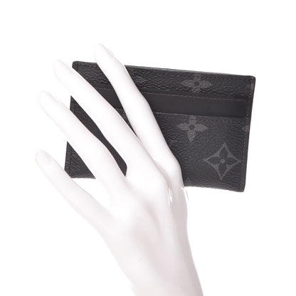 Louis Vuitton Monogram Eclipse Porte-Cartes Double Card Holder 2 of 7