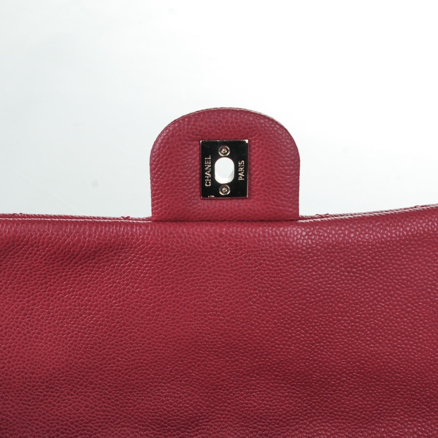 Chanel Caviar Quilted Jumbo Easy Flap Dark Pink 5 of 8