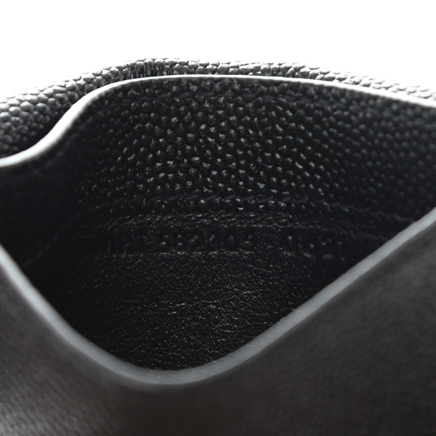 Saint Laurent Grain de Poudre Uptown Card Holder Black 8 of 11