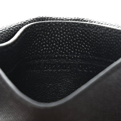 Saint Laurent Grain de Poudre Uptown Card Holder Black 8 of 11