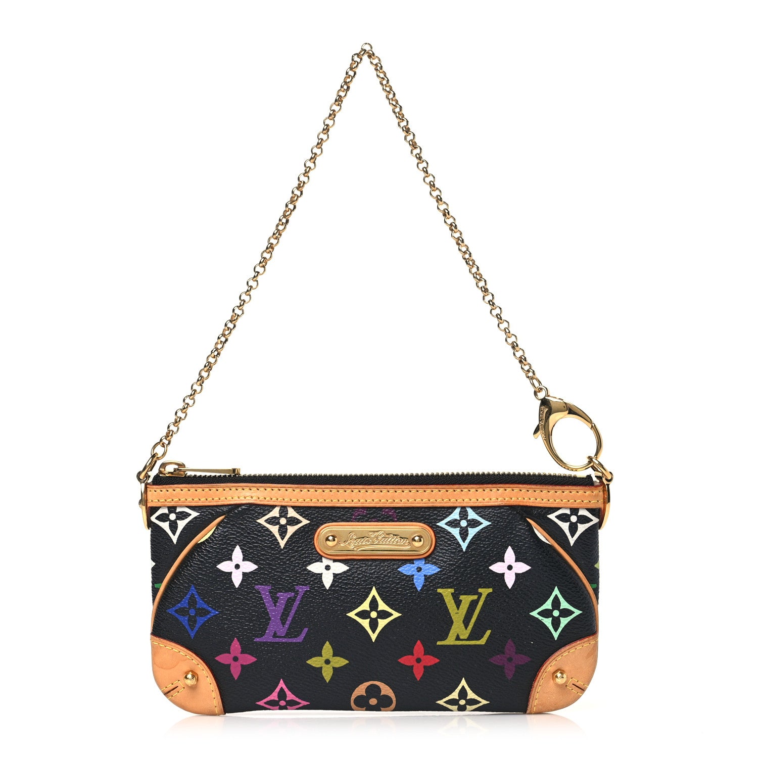 Louis Vuitton Monogram Multicolor Pochette Milla MM Black 1 of 9