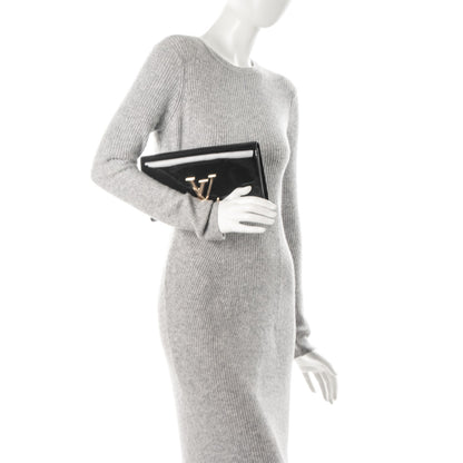Louis Vuitton Patent Louise EW Clutch Black 2 of 6