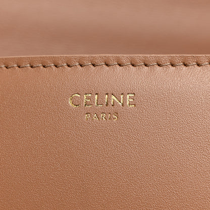 Celine Shiny Calfskin Triomphe Chain Bag Desert Rose 7 of 11