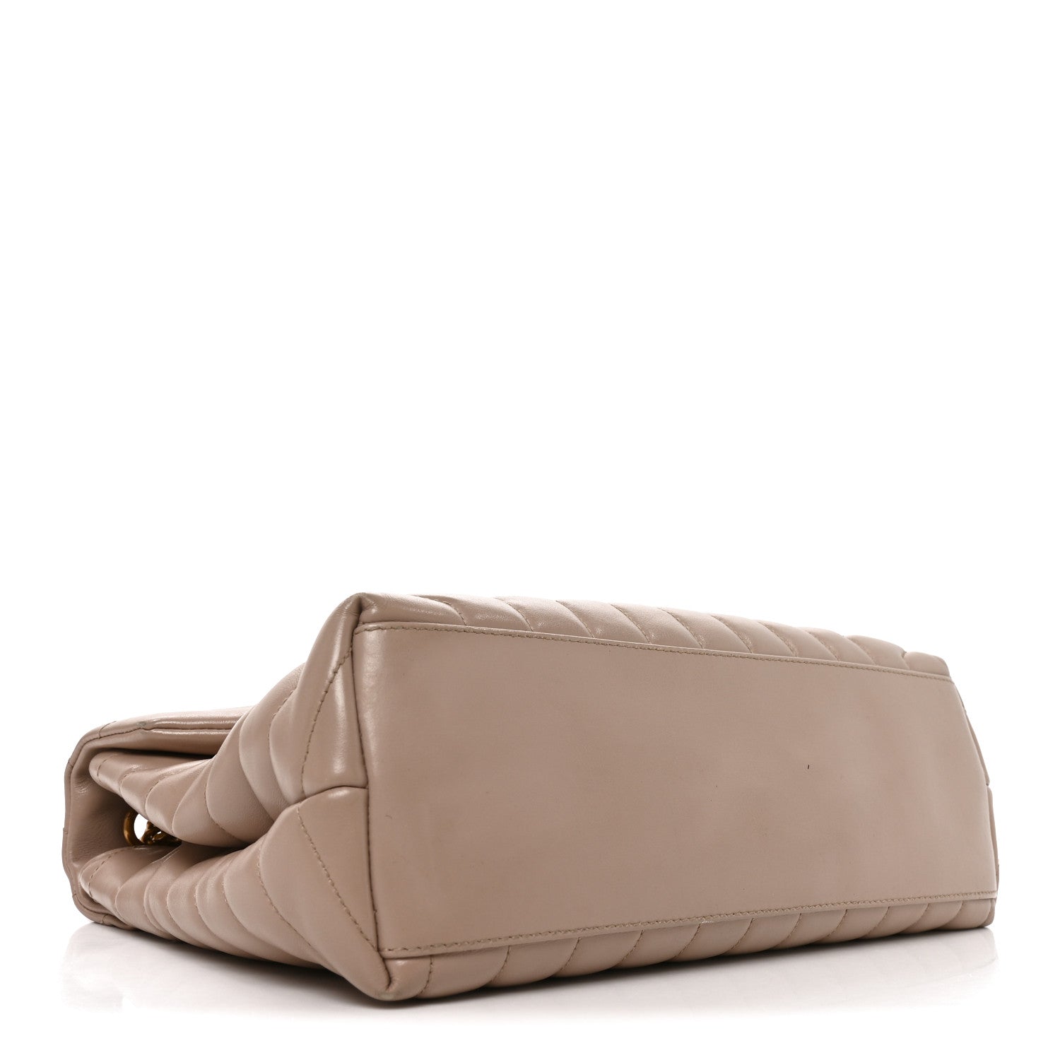Saint Laurent Calfskin Y Quilted Monogram Medium Loulou Chain Satchel Dark Beige 4 of 10