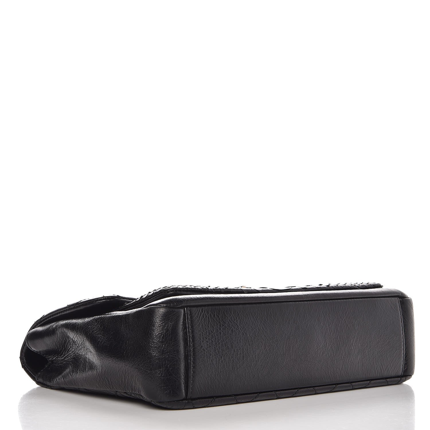 Chanel Calfskin Python Urban Mix Flap Black 4 of 12