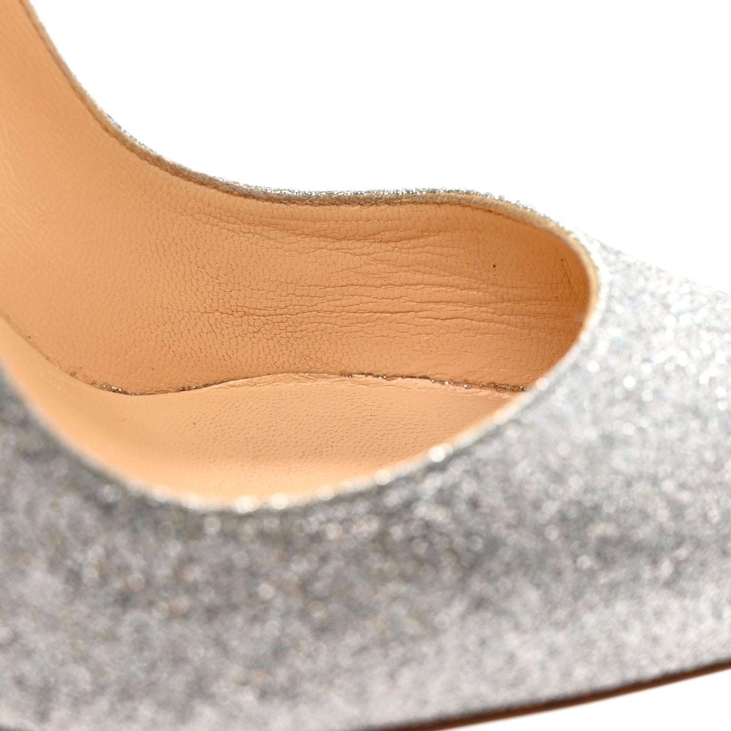 Christian Louboutin Mini Glitter So Kate 120 Pumps 39.5 Silver 11 of 12