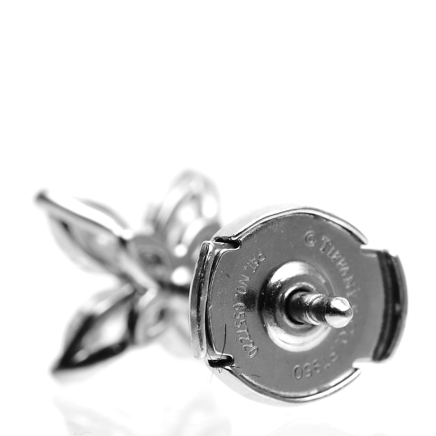 Platinum Diamond .64ct Small Victoria Earrings