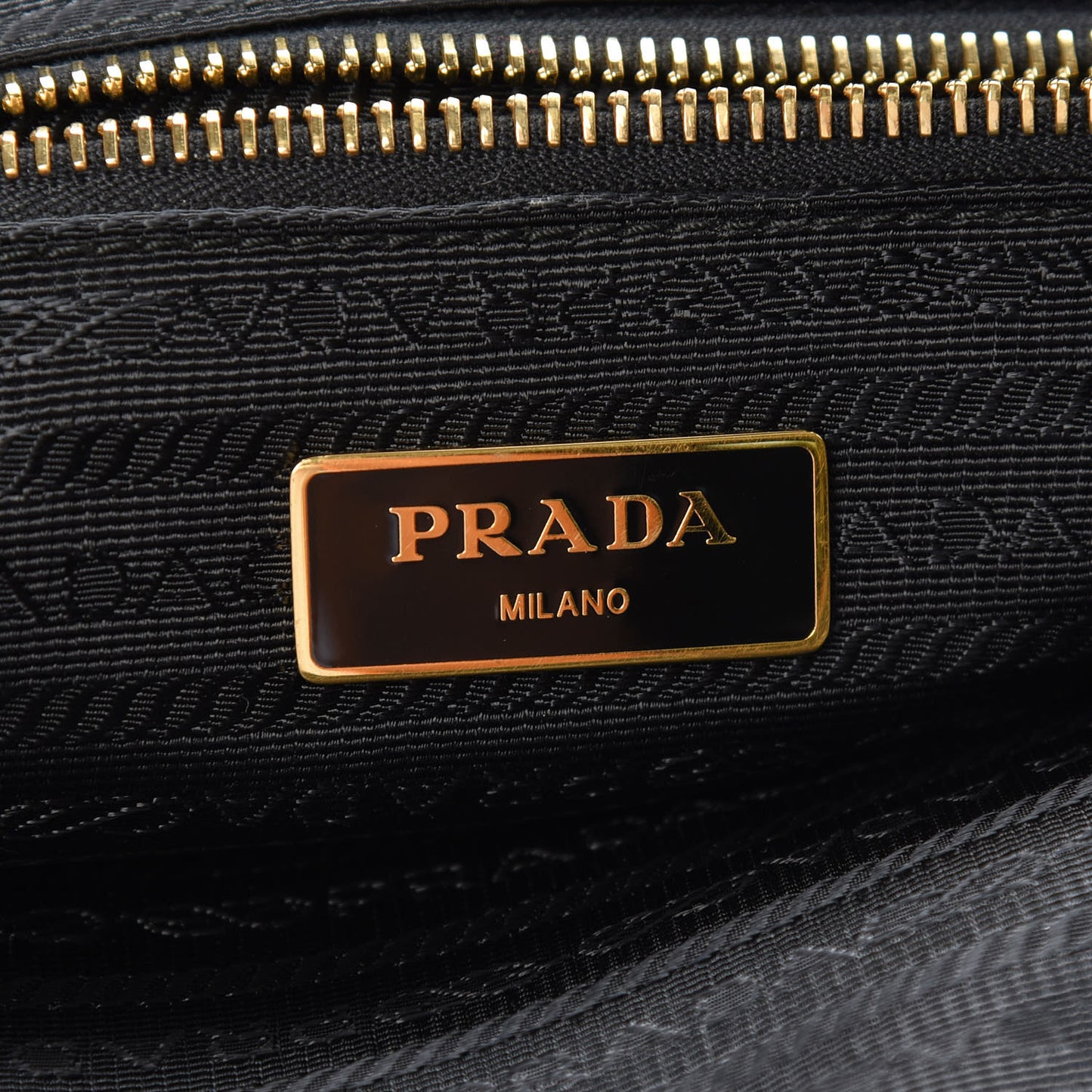 Saffiano Tessuto Nylon Tote Black