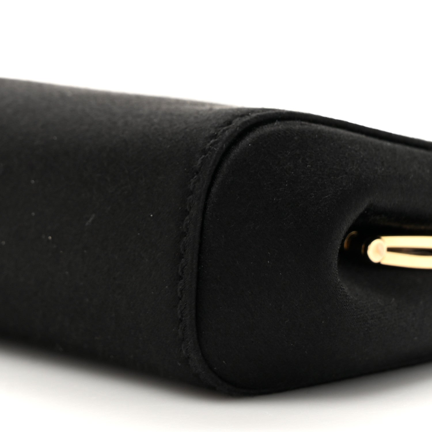 Dolce & Gabbana Satin Small Marlene Chain Clutch Black 8 of 9