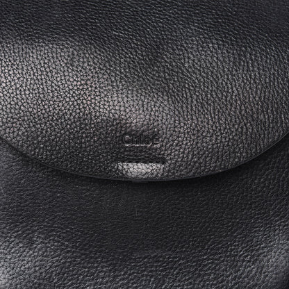 Chloe Grained Calfskin Small Hudson Tassel Shoulder Bag Black 7 of 19