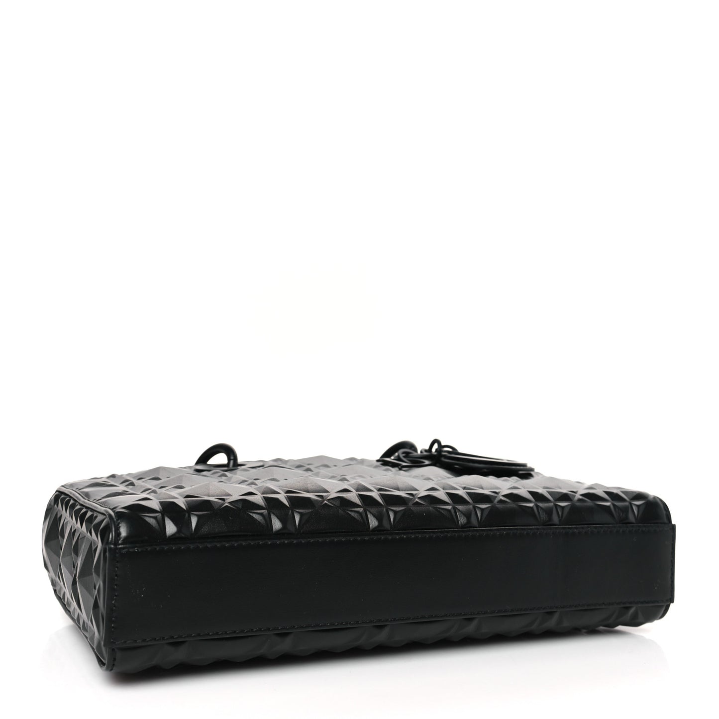 Calfskin Cannage Diamond Medium Lady D-Joy Black