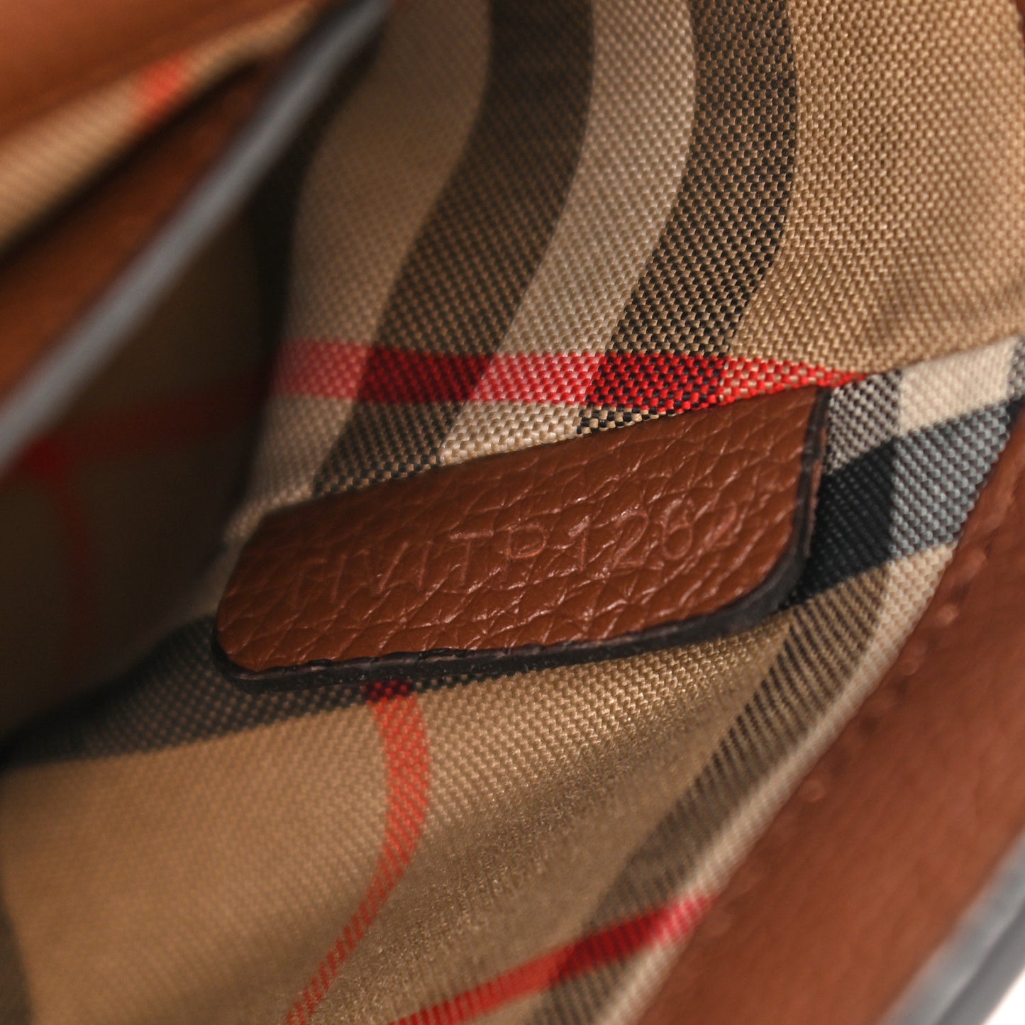 Calfskin Vintage Check Note Crossbody Bag Tan