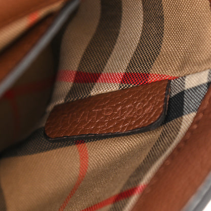 Burberry Calfskin Vintage Check Note Crossbody Bag Tan 7 of 13