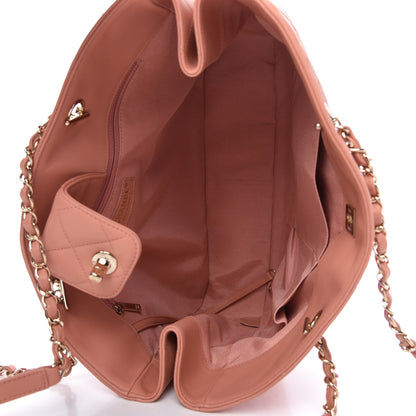 Chanel Calfskin Quilted Large CC Shopping Tote Light Pink 5 of 10