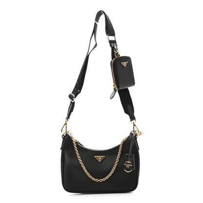 Prada Saffiano Lux Re-Edition 2005 Shoulder Bag Black 1 of 12