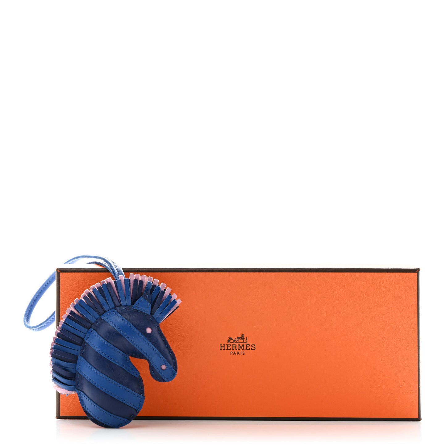 Milo Lambskin Geegee Savannah Bag Charm Bleu Saphir Bleu France Mauve Sylvestre