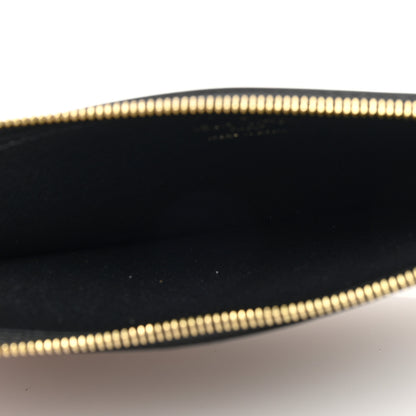 Louis Vuitton LOUIS VUITTON Monogram Slim Purse Black 5 of 6