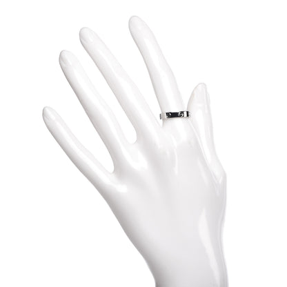 Cartier 18K White Gold 3.5mm LOVE Wedding Band Ring 52 6 2 of 5