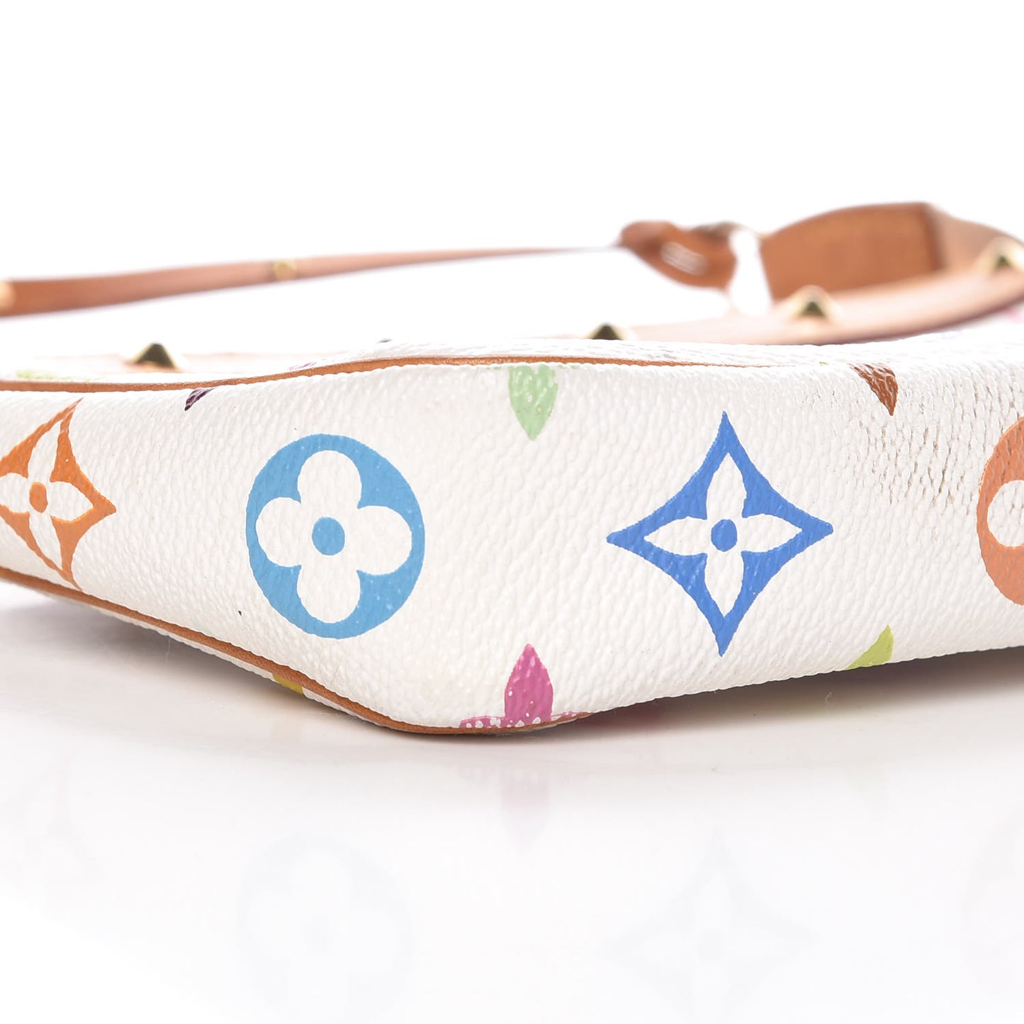 Monogram Multicolor Pochette Accessories White