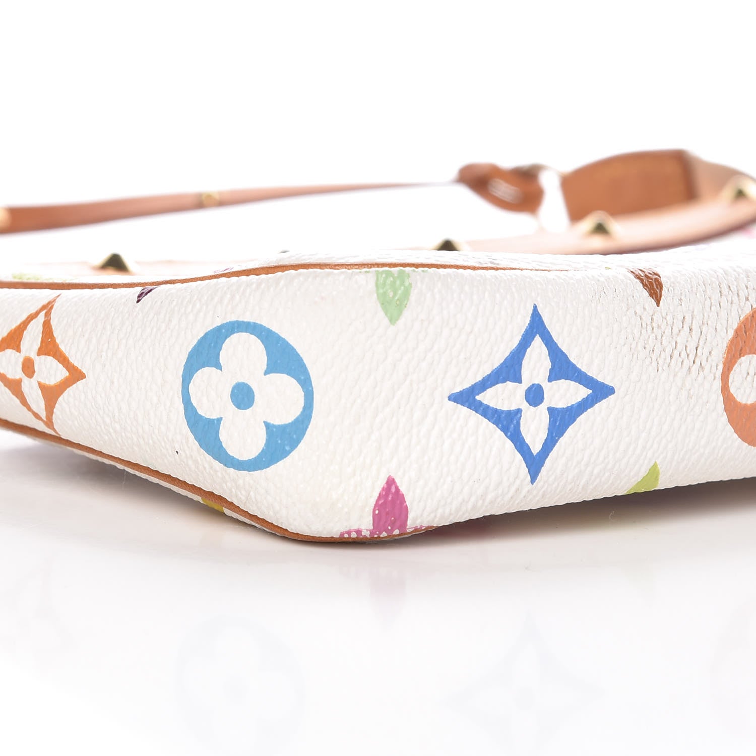 Louis Vuitton Monogram Multicolor Pochette Accessories White 9 of 13