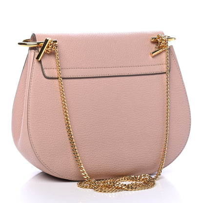 Chloe Grained Lambskin Mini Drew Shoulder Bag Cement Pink 2 of 5