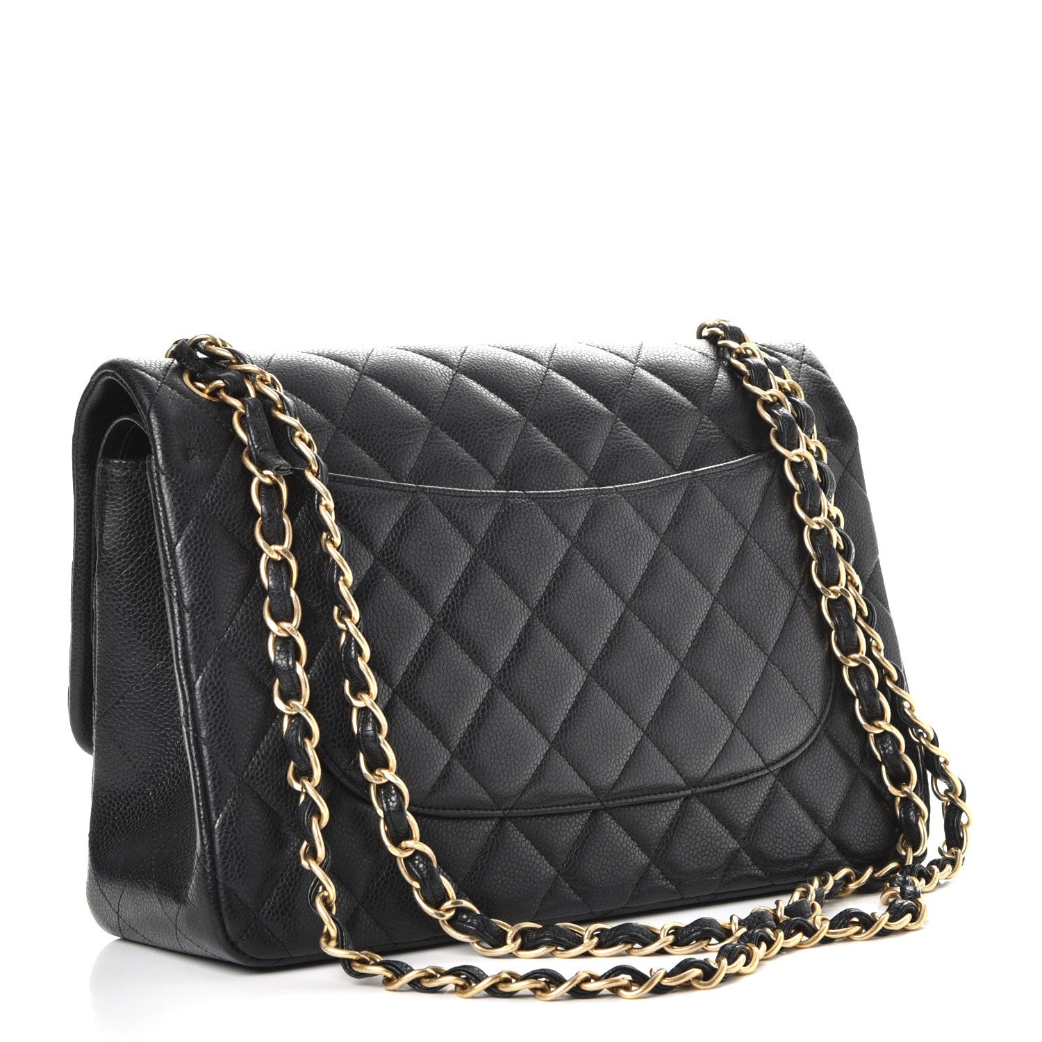 Chanel Caviar Quilted Jumbo Double Flap Black 4 of 8