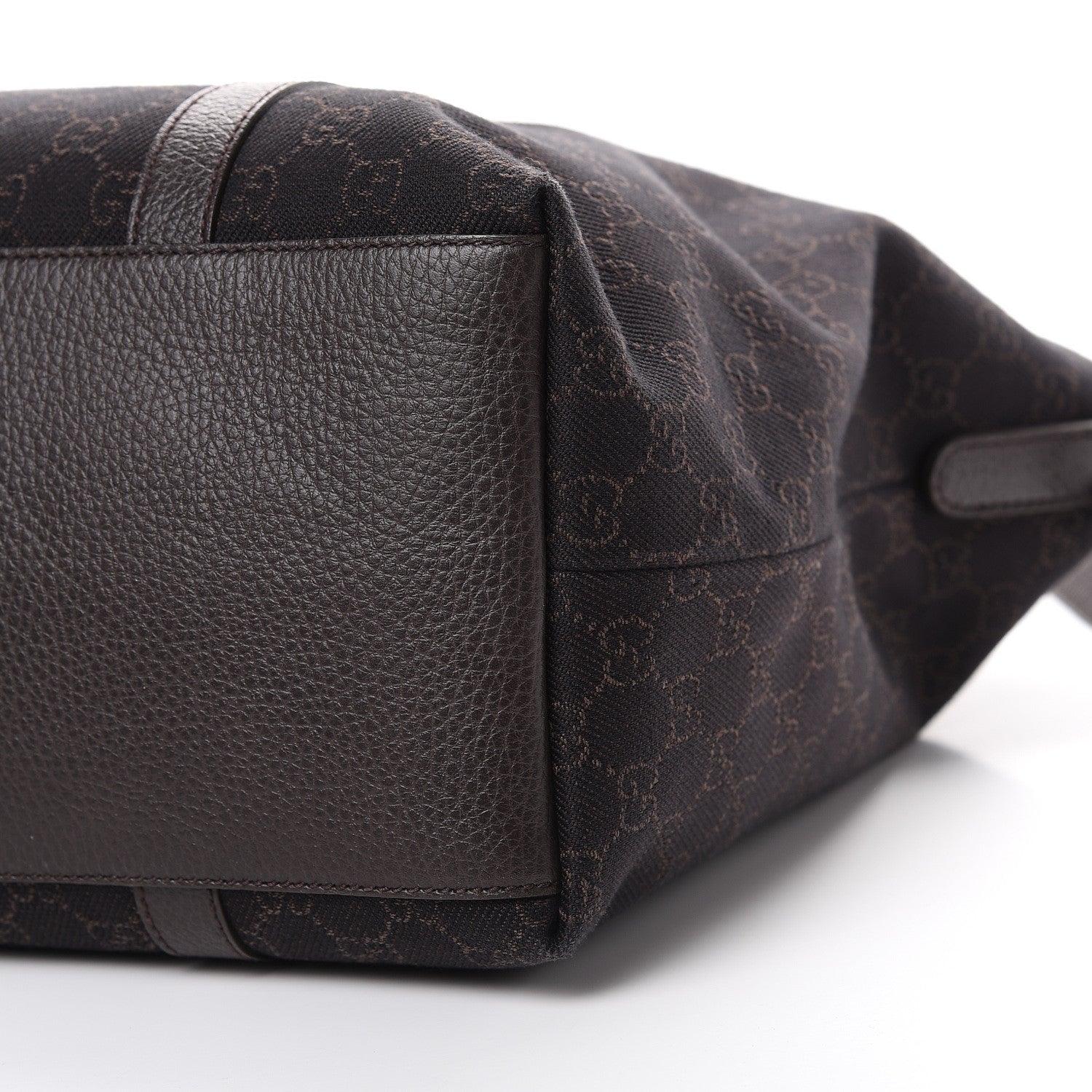 Gucci Monogram Large GG Charm Dome Satchel Dark Brown 9 of 9