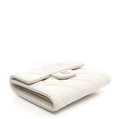 Chanel Caviar Quilted Small Flap Wallet White 4 of 13