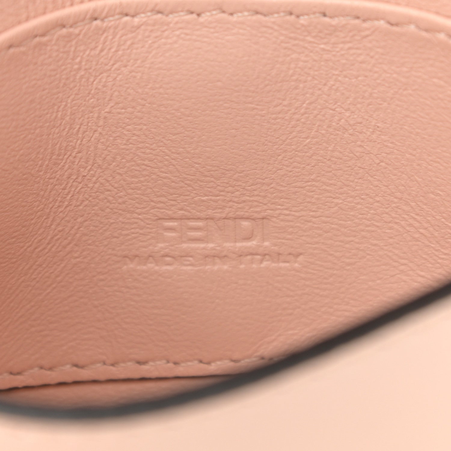 Fendi Shiny Nappa Braided Nano Baguette Maxi Handle Charm Light Rose 6 of 10