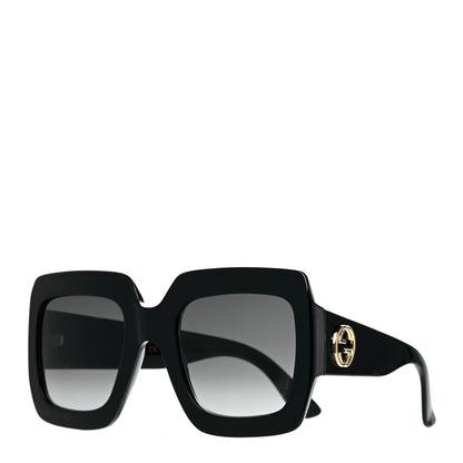 Gucci Acetate Square Frame Sunglasses GG0053S Black 1 of 6