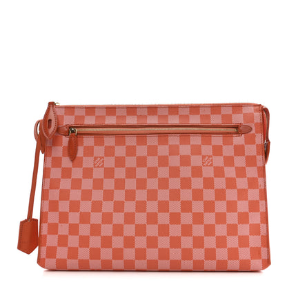 Louis Vuitton Damier Couleurs Kit Clutch Piment 1 of 13