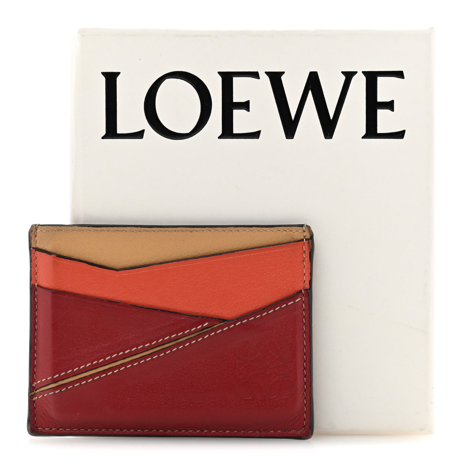 Loewe Calfskin Puzzle Colorblock Card Holder Multicolor 10 of 10