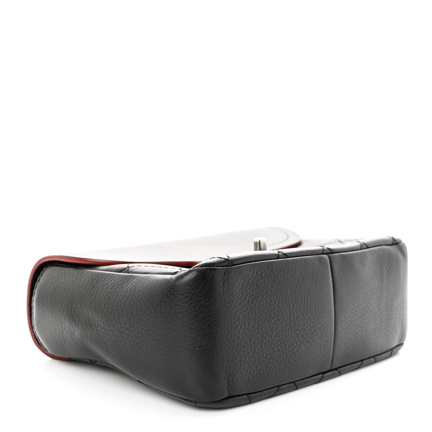 Grained Calfskin Archi Chic Flap Black