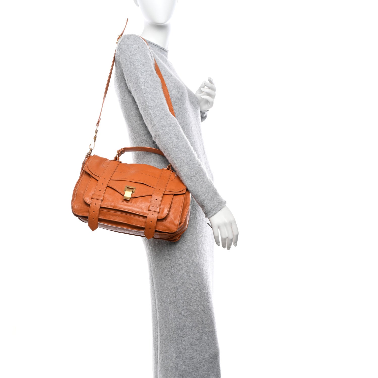 Proenza Schouler Lambskin Medium PS1 Satchel Dune 2 of 13