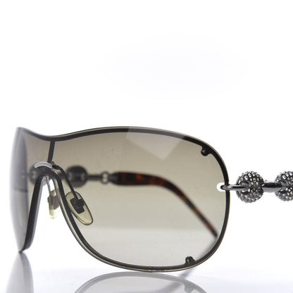 Gucci Crystal Marina Chain Shield Sunglasses GG4231S Tortoise 7 of 8