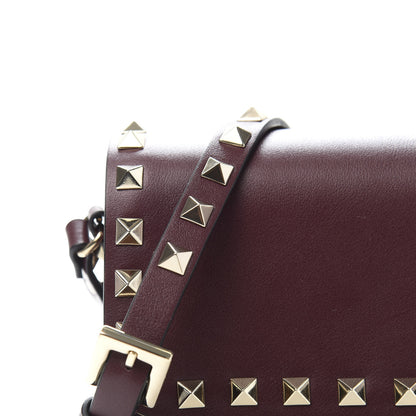 Valentino Garavani Vitello Rockstud Flap Crossbody Bag Rubin 12 of 12