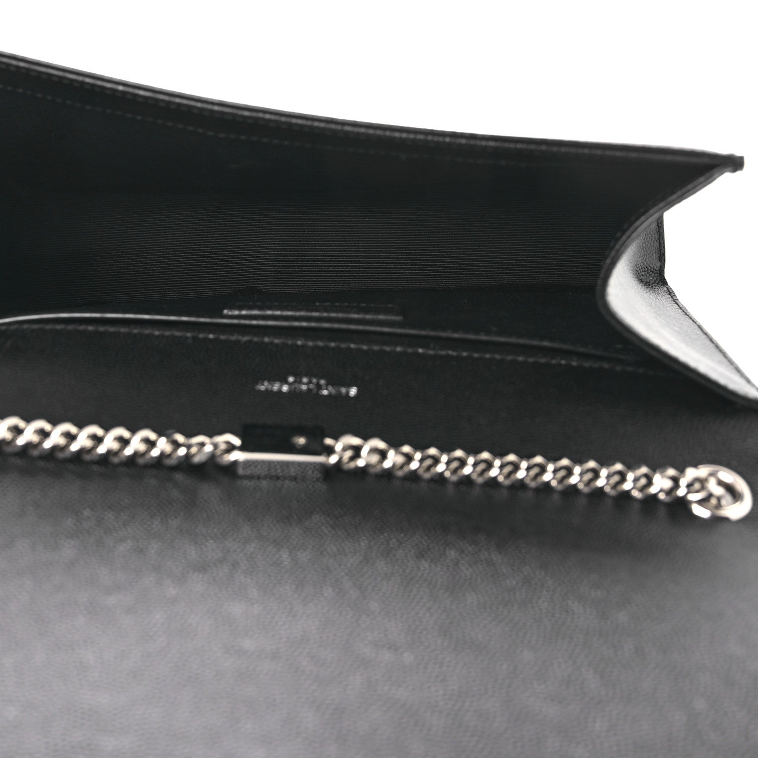 Saint Laurent Grain De Poudre Medium Classic Monogram Kate Satchel Black 5 of 12