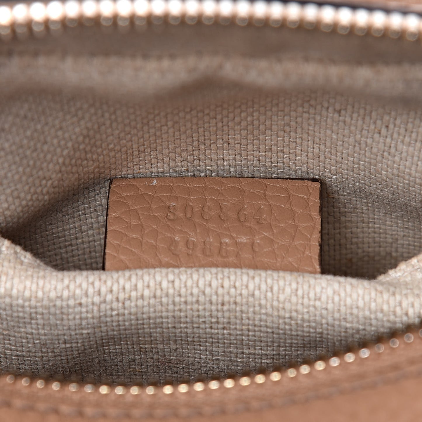 Pebbled Calfskin Small Soho Disco Bag Rose Beige