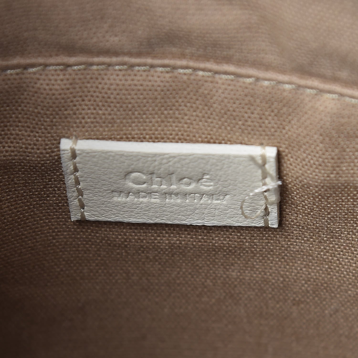 Chloe Calfskin Logo Mini Roy Bucket Bag Natural White 7 of 12