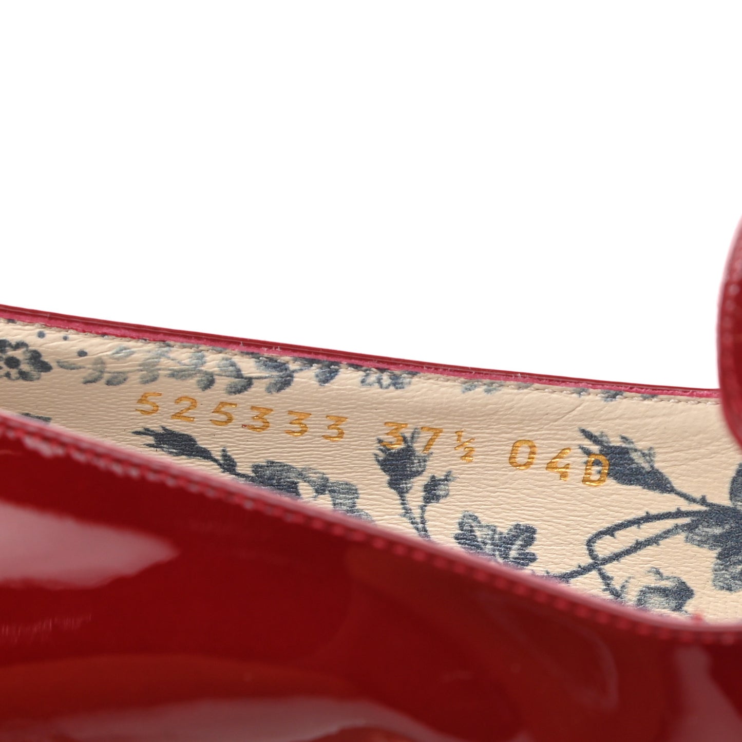 Vernice GG Victoire 55mm Loafer Pumps 37.5 Hibiscus Red
