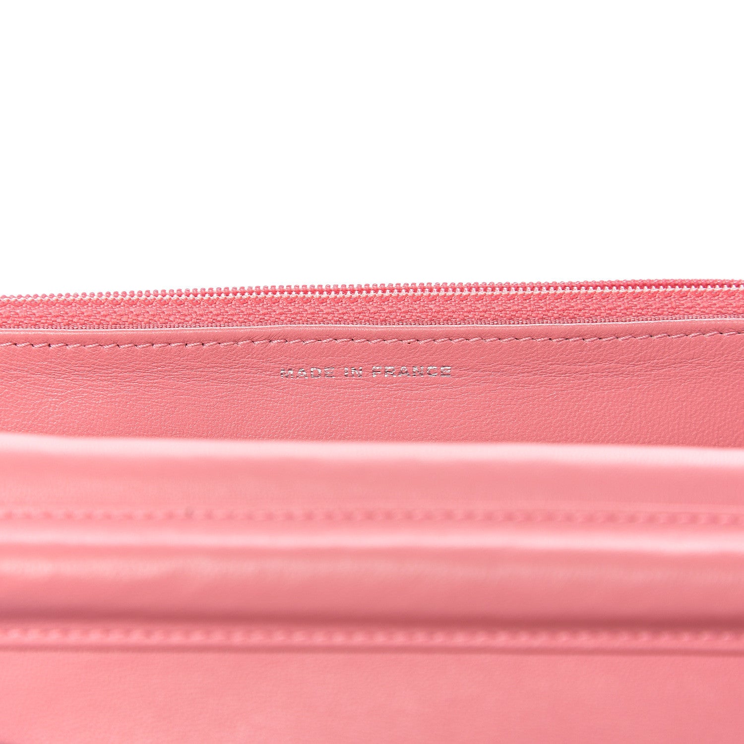 Chanel Lambskin Quilted Wallet On Chain WOC Pink 6 of 10