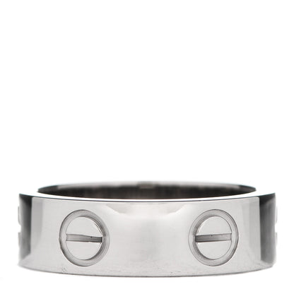 Cartier 18K White Gold 5.5mm LOVE Ring 50 5.25 3 of 6