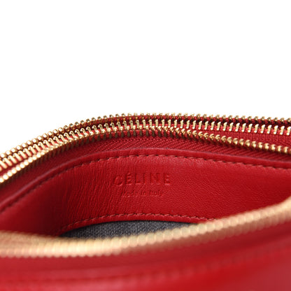 Celine Lambskin Small Trio Crossbody Bag Red 8 of 10