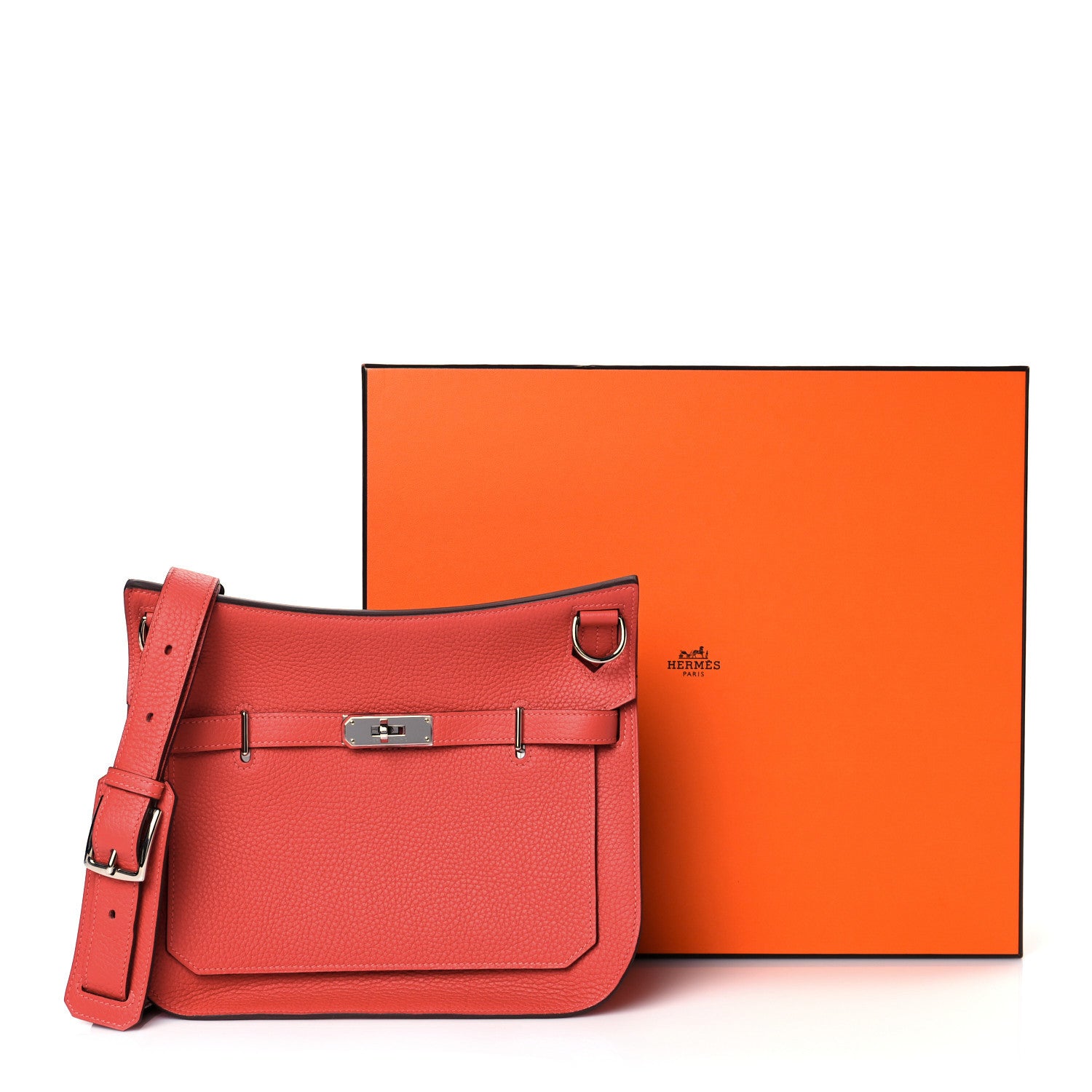 Hermes Taurillon Clemence Jypsiere 28 Rouge Pivoine 10 of 10