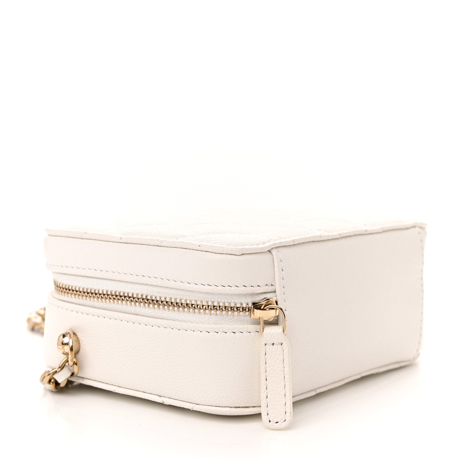 Chanel Caviar Quilted Camera Bag White 4 of 12