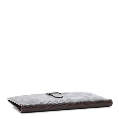 Hermes Lizard Bearn Gusset Wallet Havane 3 of 5
