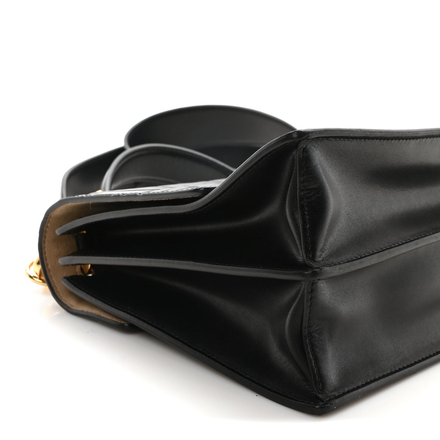 Vitello Liberty FF 1974 Embossed Kan I Shoulder Bag Black