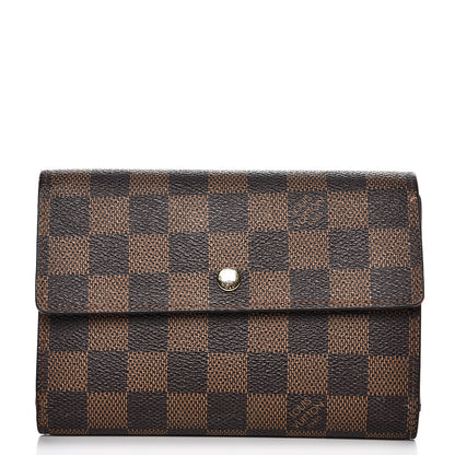 Louis Vuitton Damier Ebene Porte Tresor Etui Papier Wallet 1 of 15