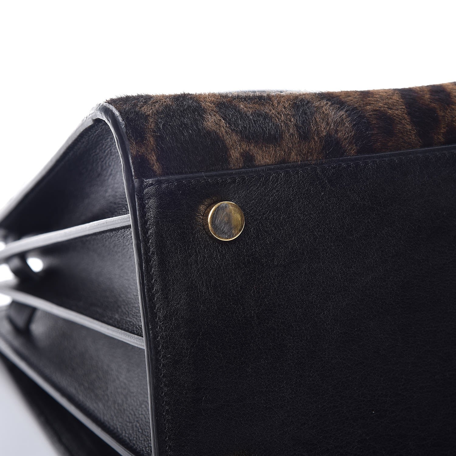 Saint Laurent Calf Hair Leopard Print Small Sac De Jour Black 10 of 10